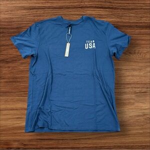 NWT Skims Olympic‎ Cotton Jersey T-Shirt TP-TSH-5441M Navy Medium